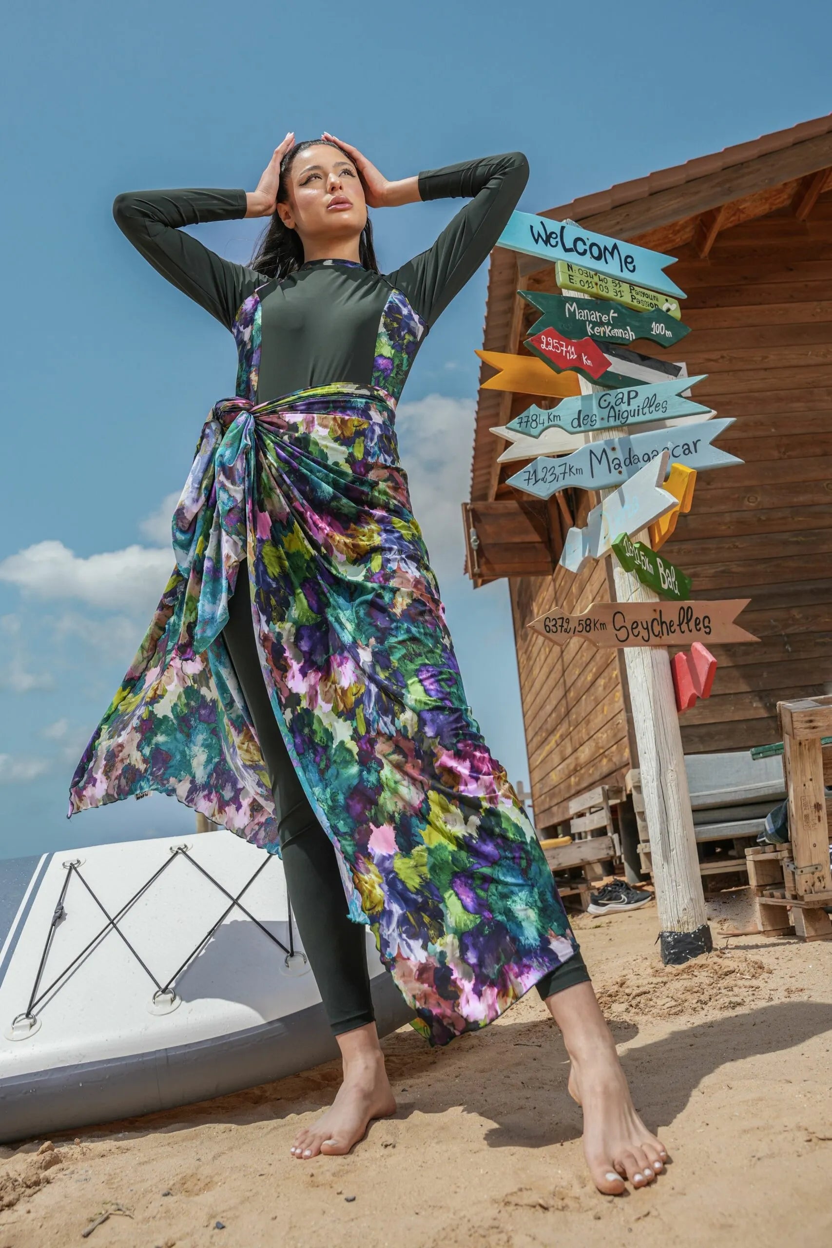 Aqua Camo – Tide Curve BURKINI