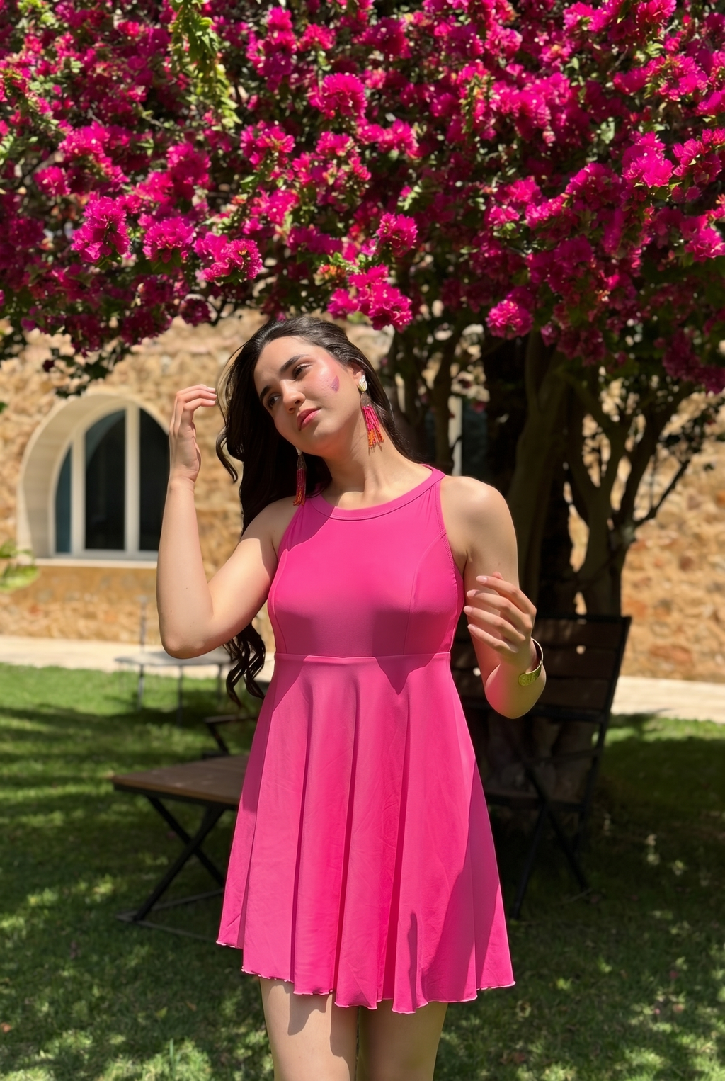 Fuchsia – Aqua Tear Dress