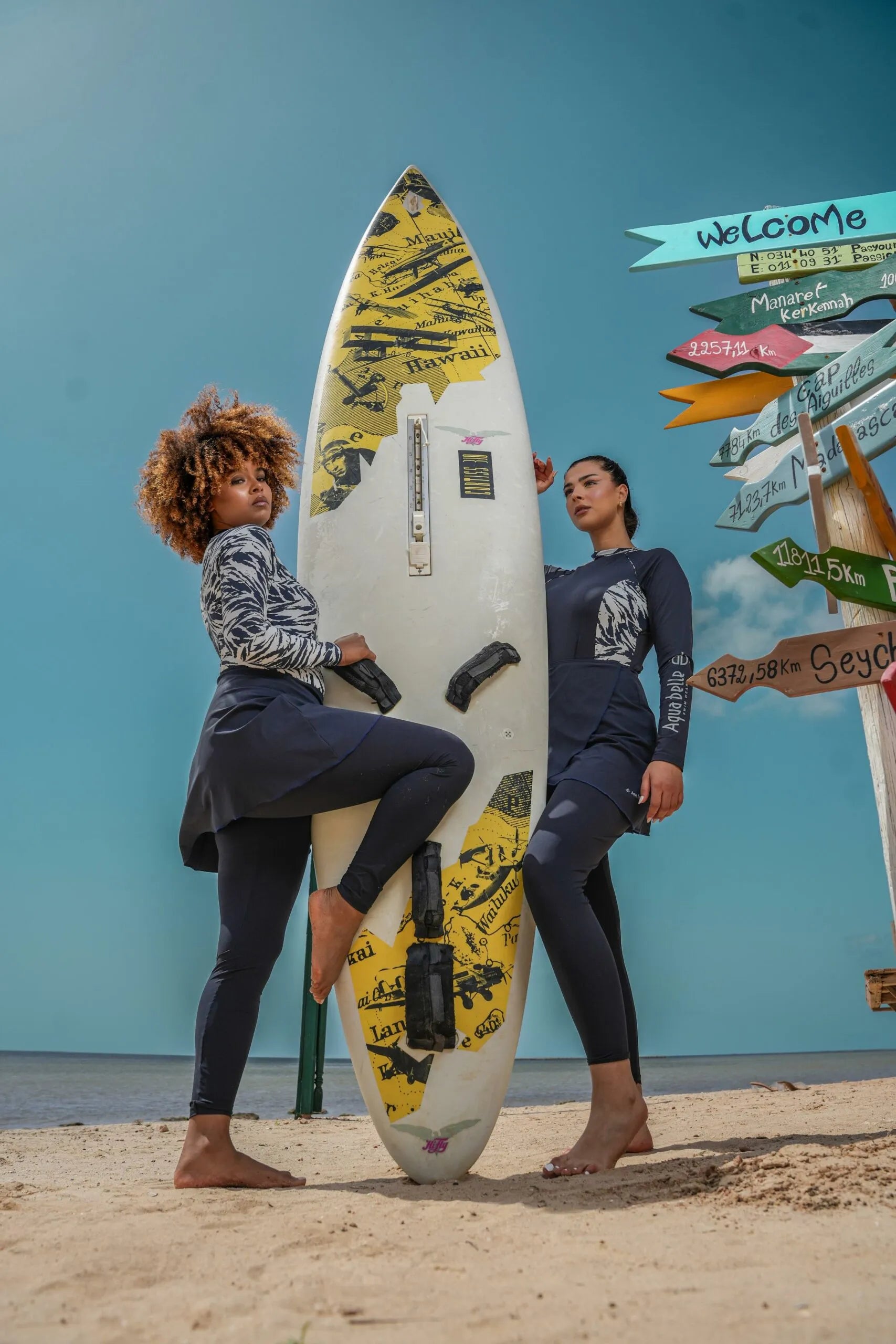 Midnight Zebra – Wave Zip BURKINI