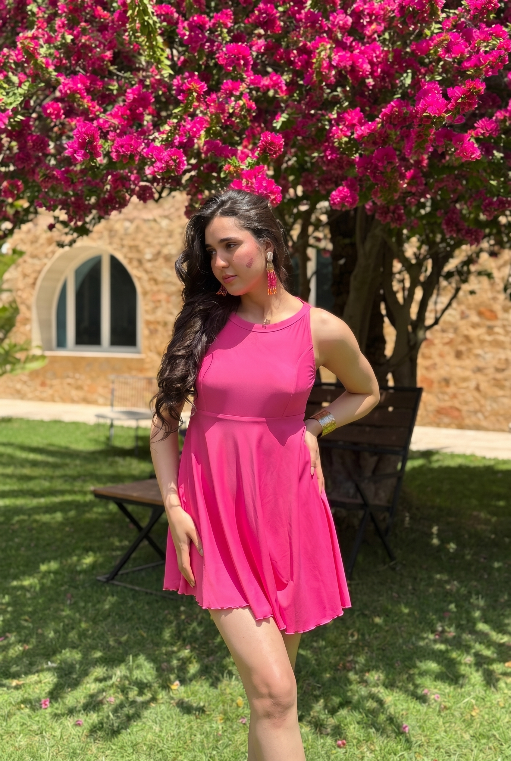 Fuchsia – Aqua Tear Dress