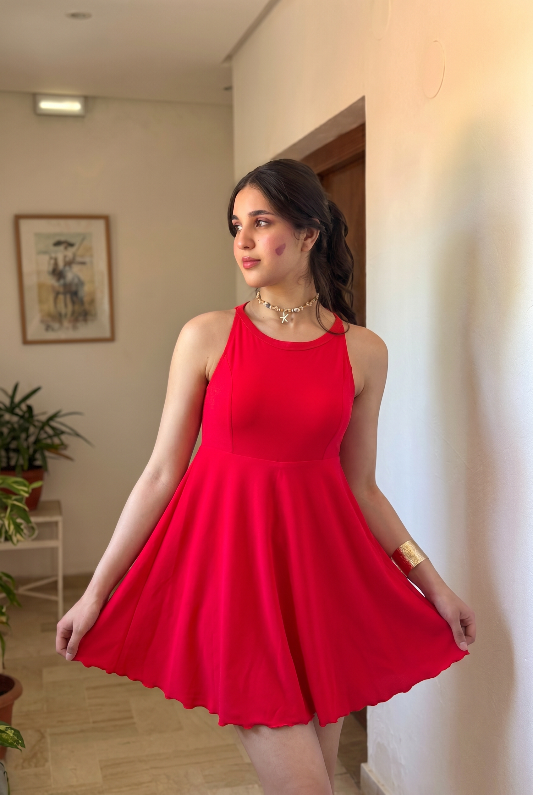 Red – Aqua Tear Dress
