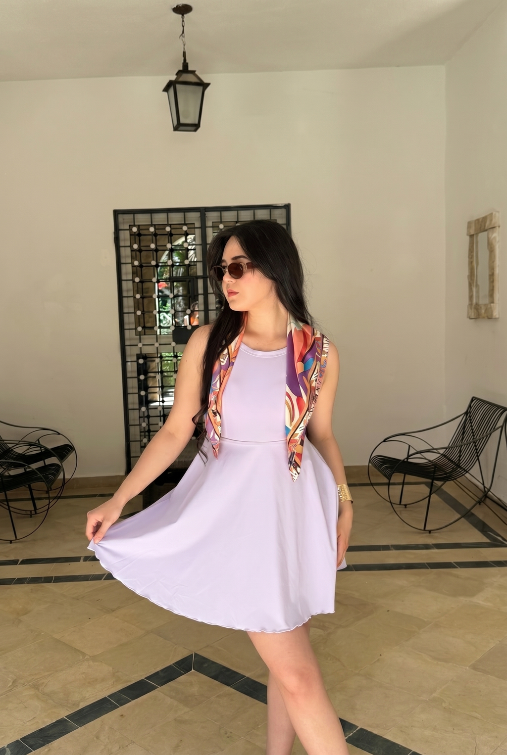 Lila – Aqua Tear Dress