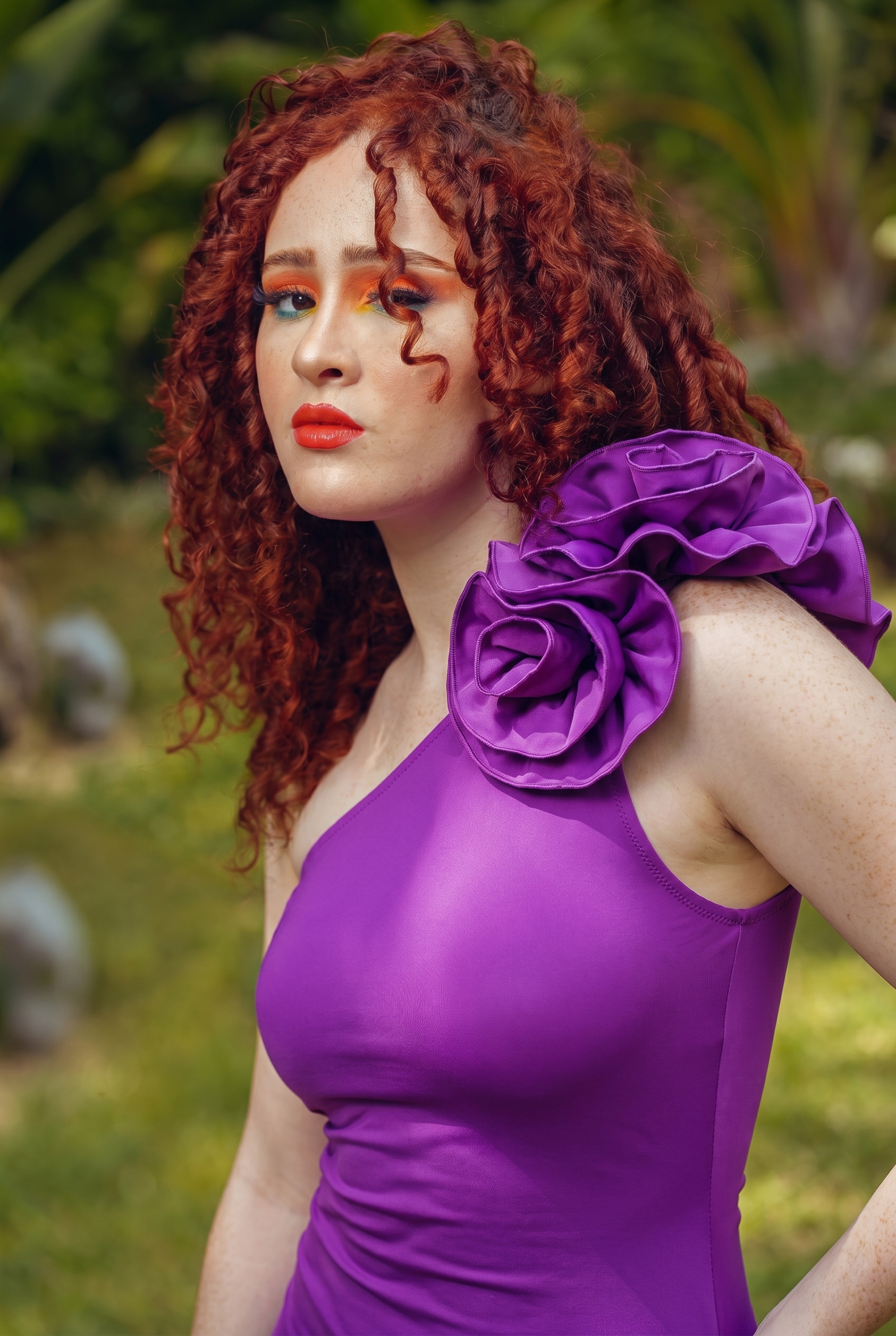 Mauve – Soft Flower Dress