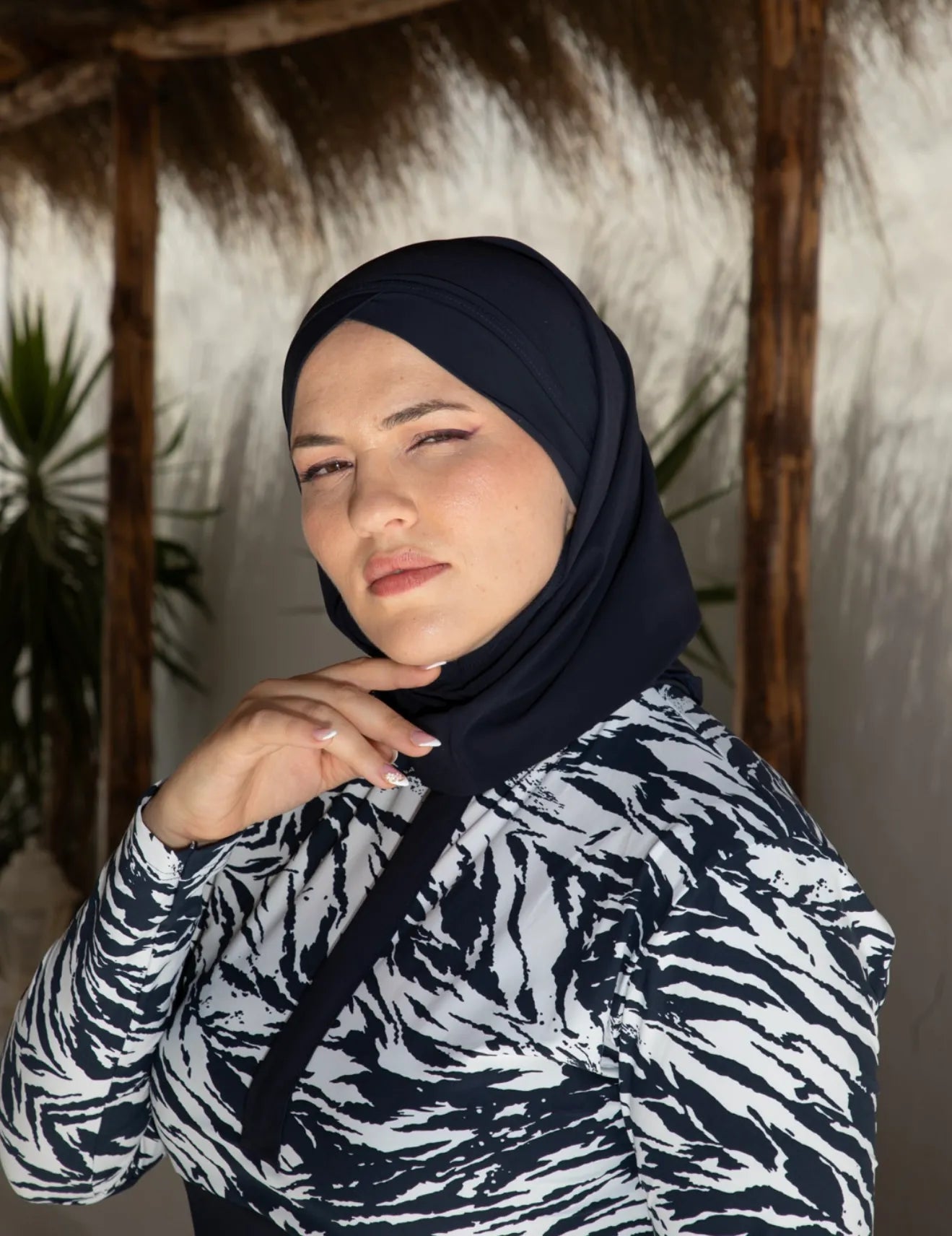Midnight Zebra – Full Cover BURKINI