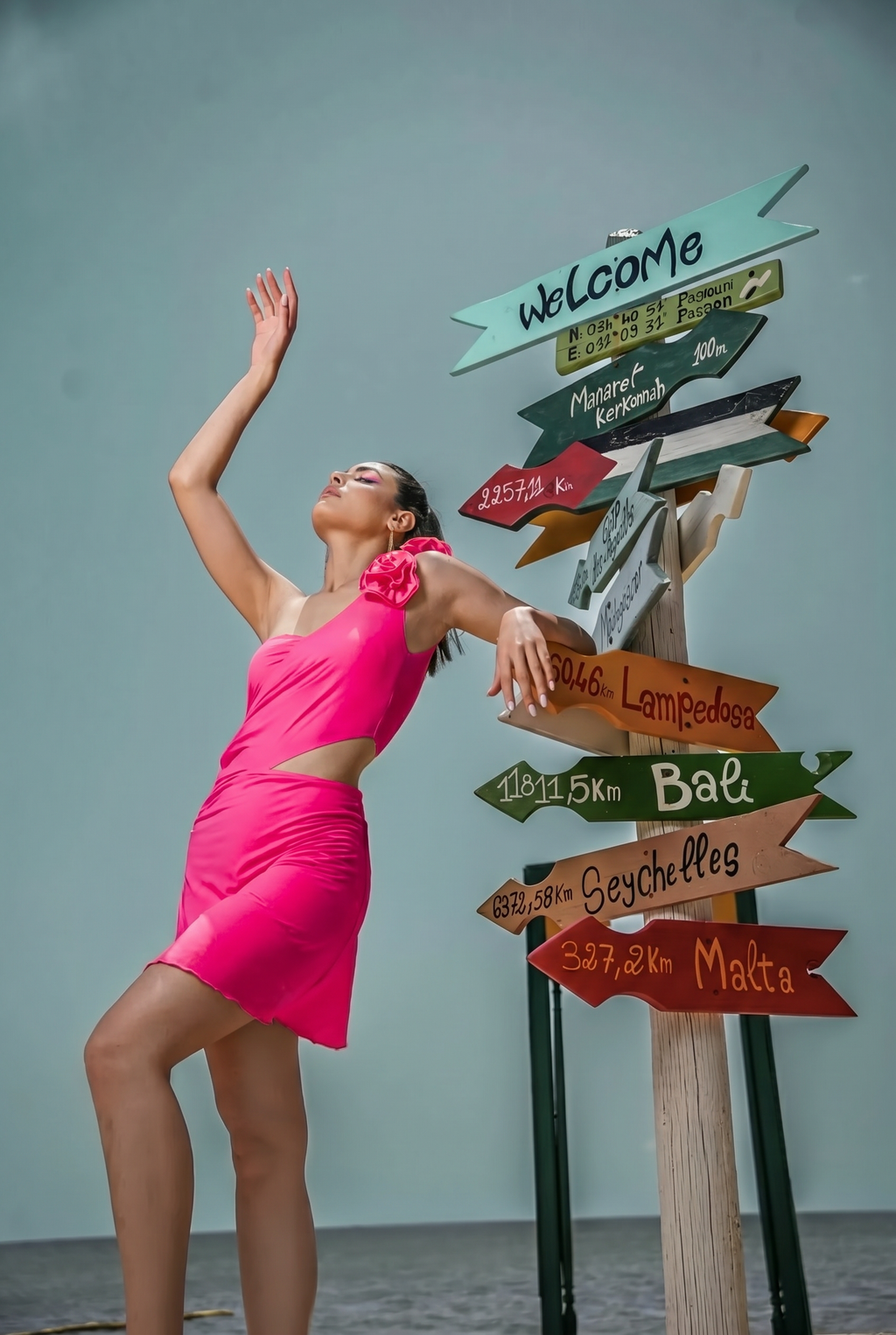 Fuchsia – Soft Flower Dress
