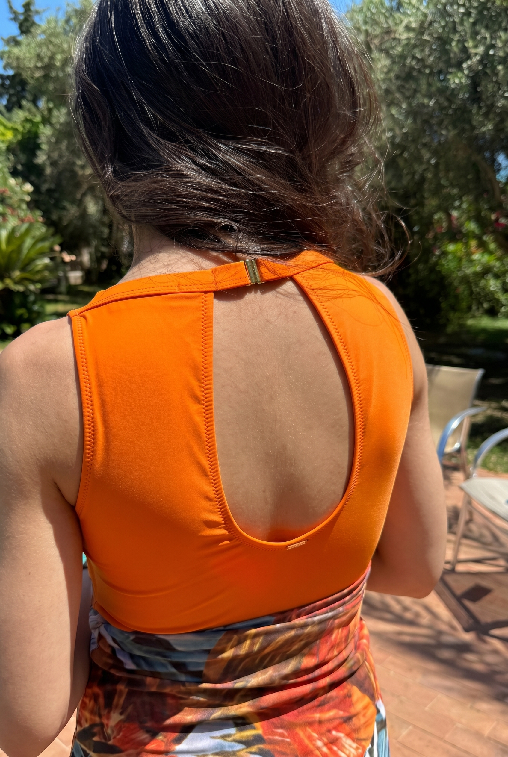 Orange - Aqua Tear Dress