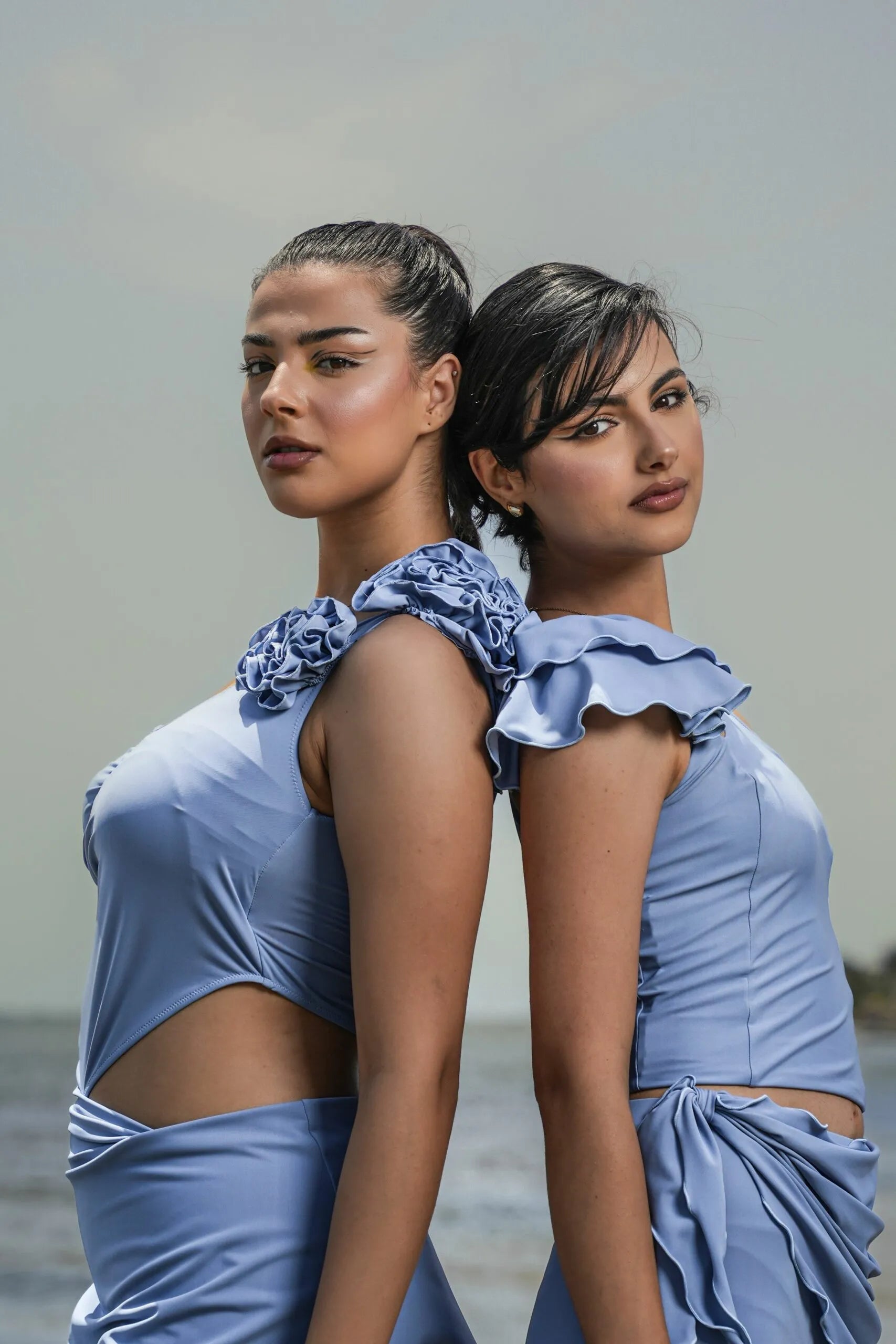 Sky Blue – Soft Flower Dress