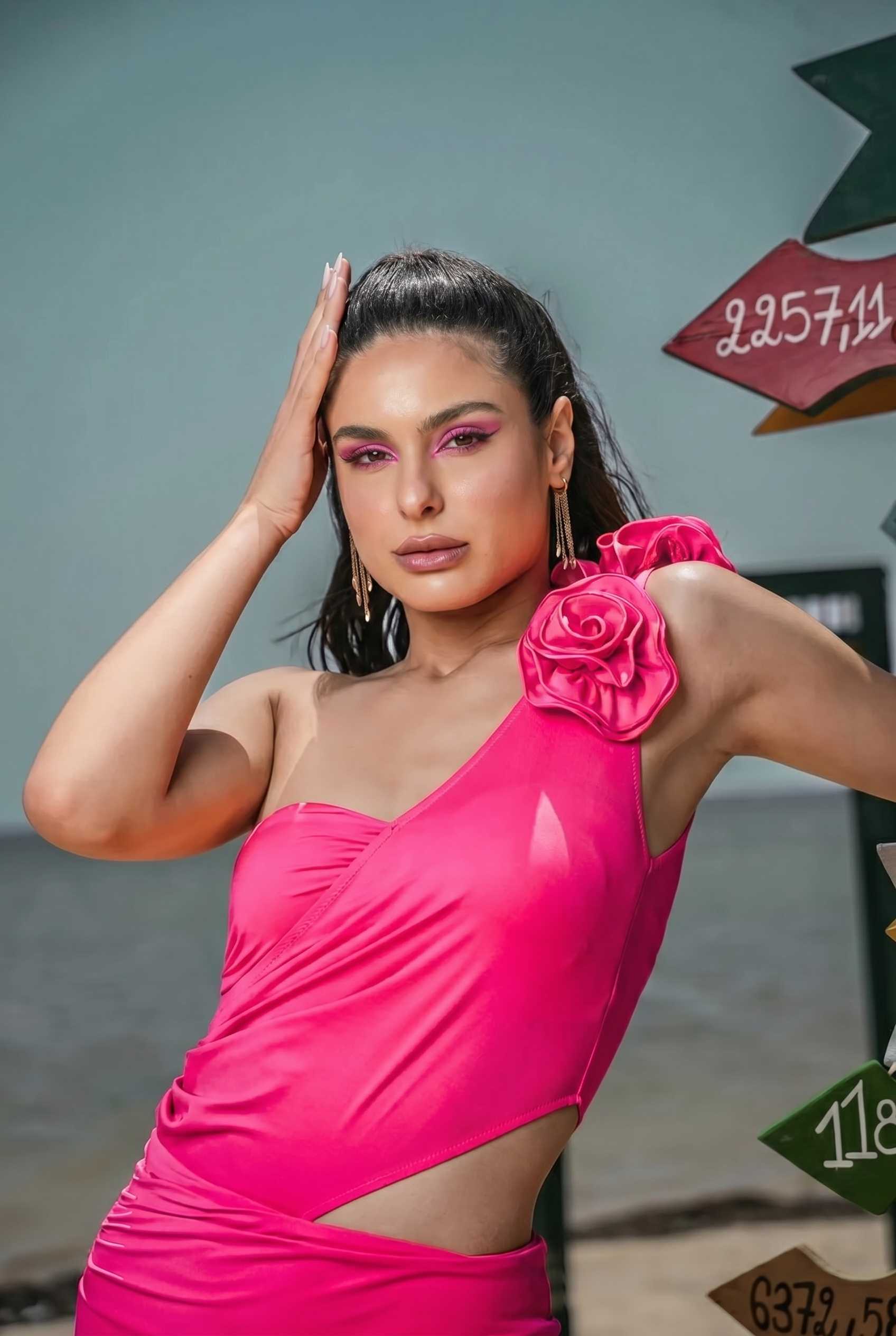 Fuchsia – Soft Flower Dress