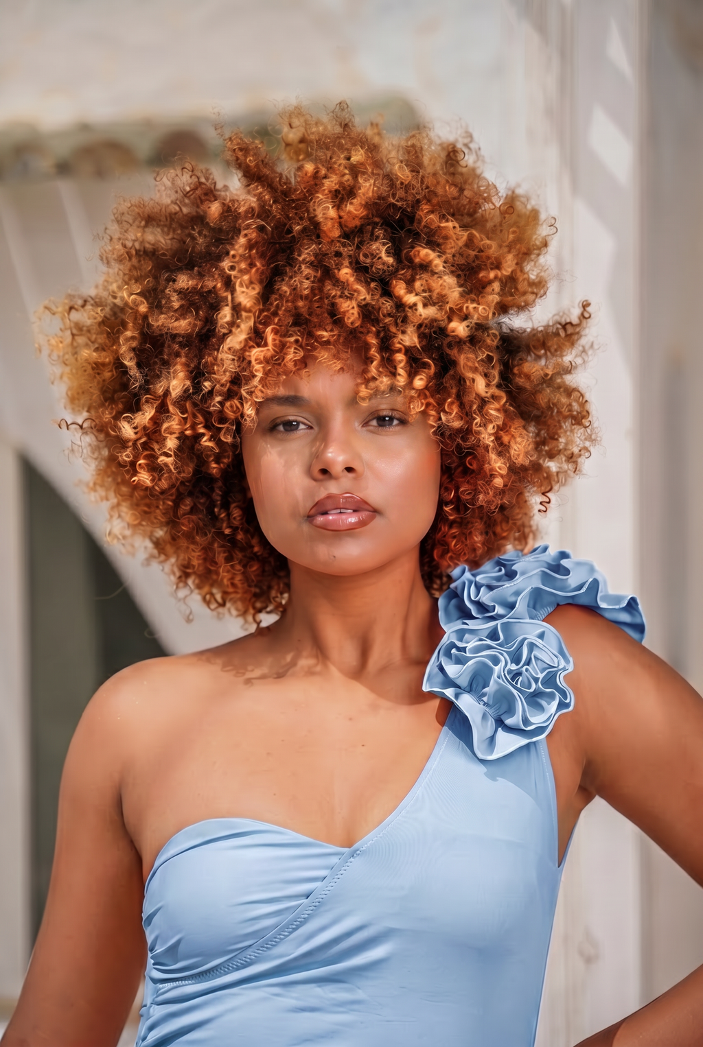 Denim Blue – Soft Flower Dress