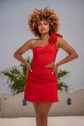 Red – Soft Flower Dress