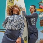 Midnight Zebra - Wave Zip BURKINI