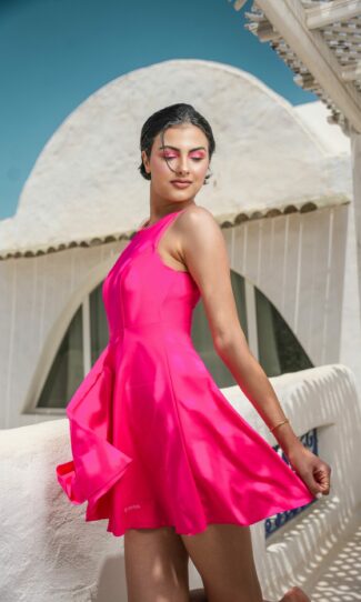 Fuchsia - Soft Flower Dress